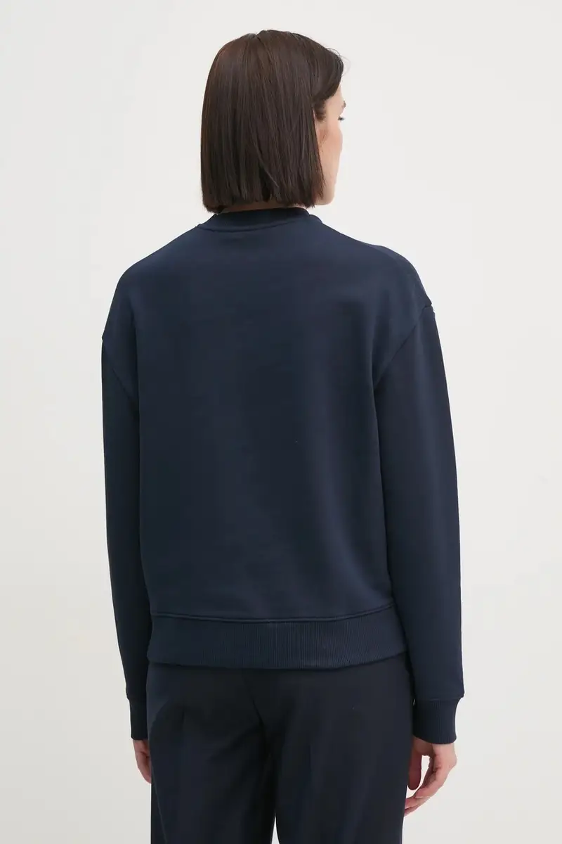 felpa in cotone donna colore blu navy K20K205450 miniatura 3