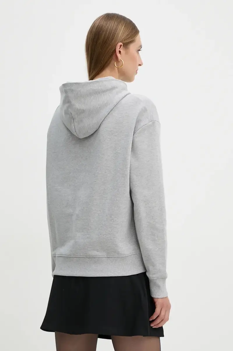 felpa in cotone Grigio miniatura 3