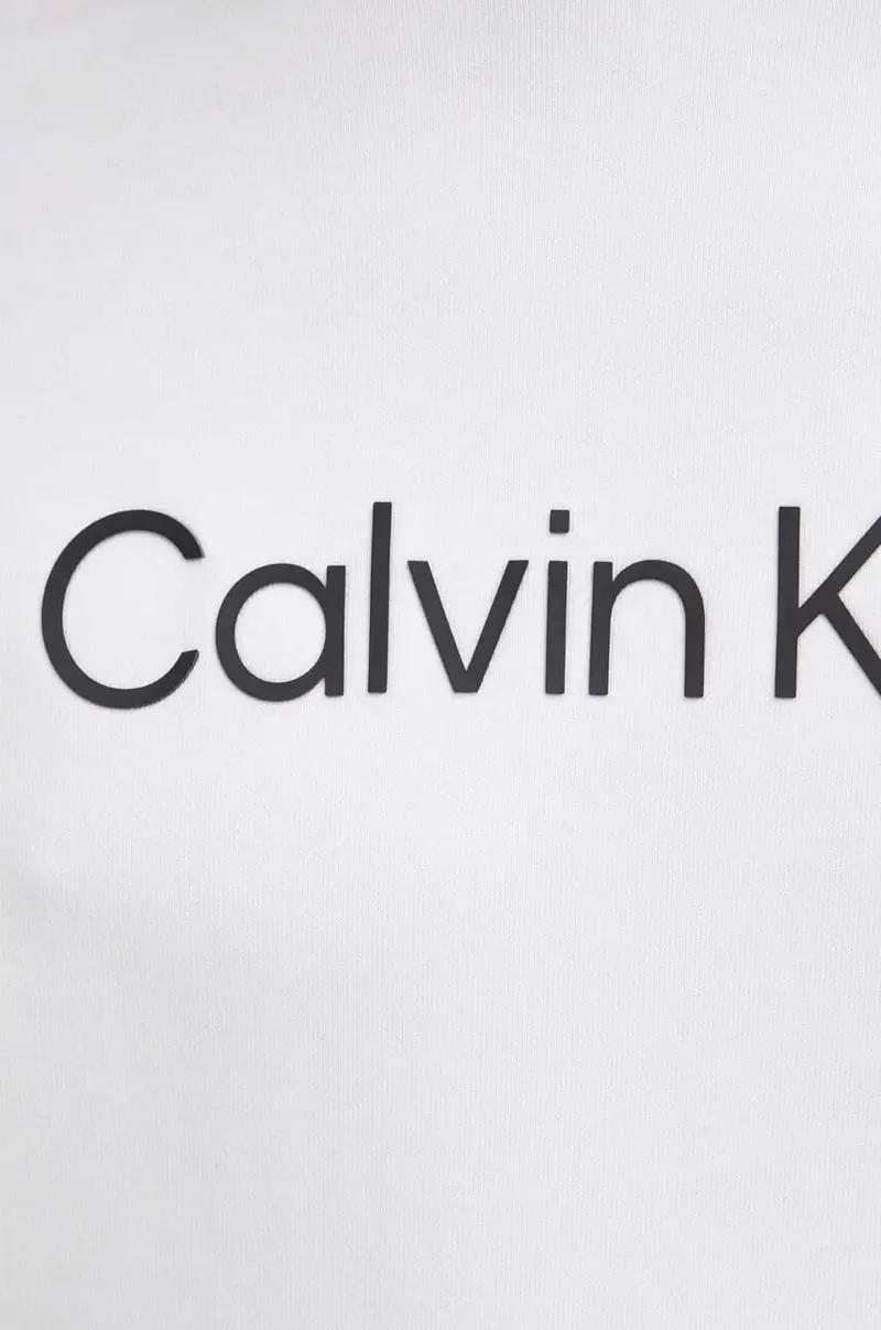 felpa in cotone uomo colore bianco con cappuccio con applicazione miniatura 5