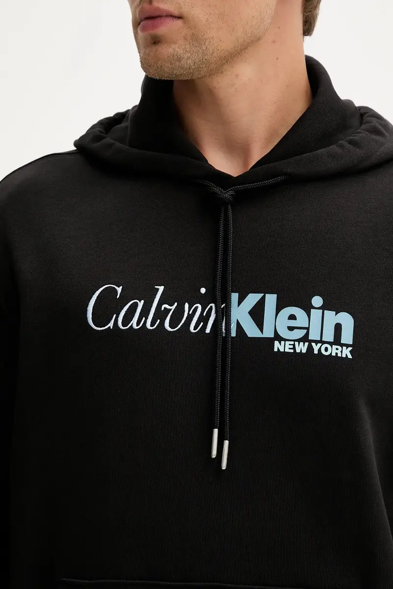 felpa in cotone uomo colore nero con cappuccio LV04LD241G miniatura 5