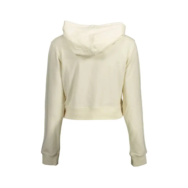 Felpa Maniche Lunghe Donna Bianca Stampa Bianco miniatura 2