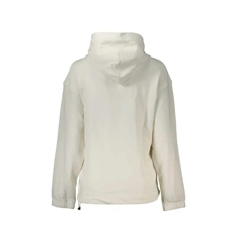 Felpa Maniche Lunghe Donna Bianca Stampa Bianco miniatura 2