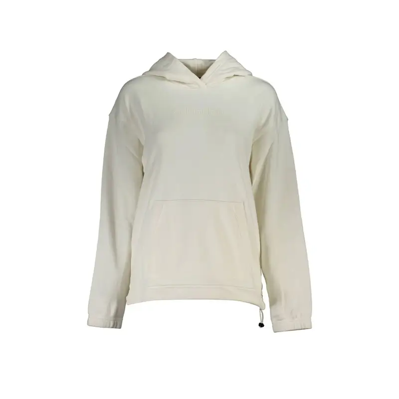 Felpa Maniche Lunghe Donna Bianca Stampa Bianco