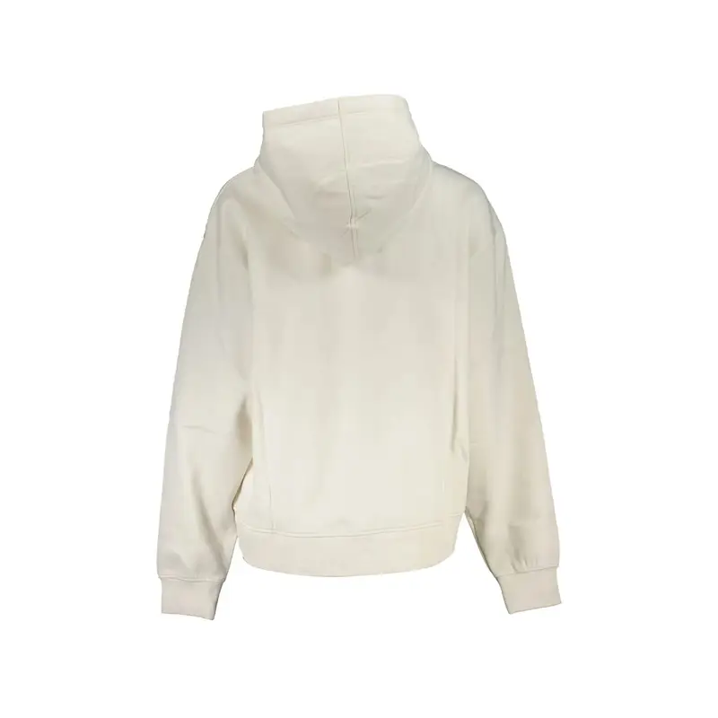 Felpa Maniche Lunghe Donna Bianca Stampa Logo Bianco miniatura 2