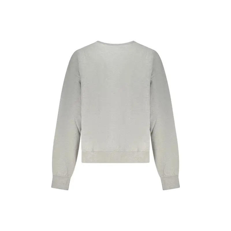 Felpa Maniche Lunghe Donna Grigia Ricamo Grigio miniatura 2