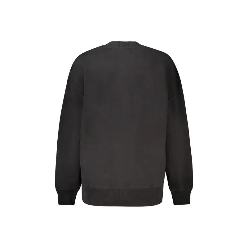 Calvin Klein Felpa Maniche Lunghe Donna Nera con Stampa Logo miniatura 2