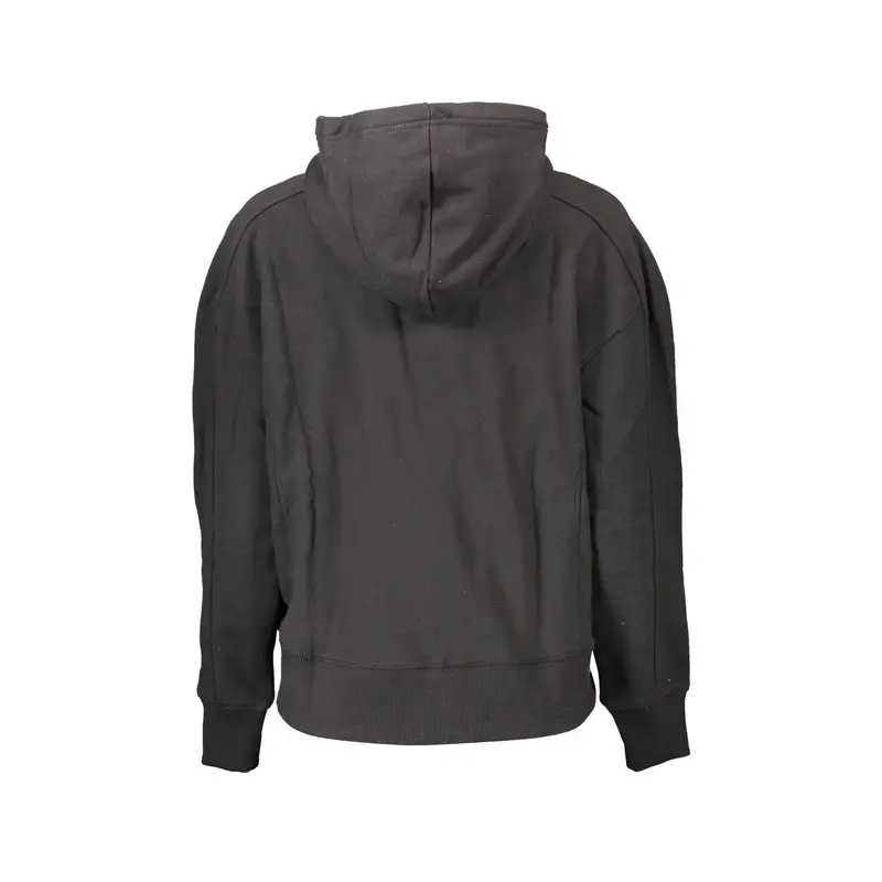 Felpa Maniche Lunghe Donna Nera Stampa Nero miniatura 2