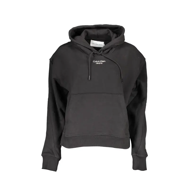 Felpa Maniche Lunghe Donna Nera Stampa Nero