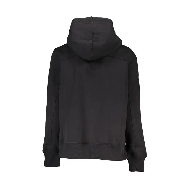 Felpa Maniche Lunghe Donna Nera Stampa Nero miniatura 2