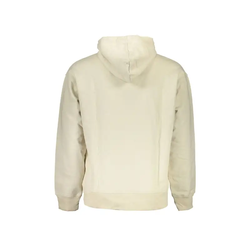 Felpa Maniche Lunghe Uomo Beige Logo miniatura 2