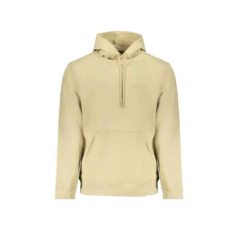 Calvin Klein Felpa Uomo beige con Cappuccio e Logo