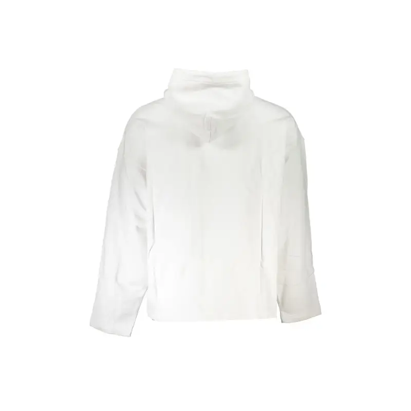 Felpa Maniche Lunghe Uomo Bianca Logo Bianco miniatura 2