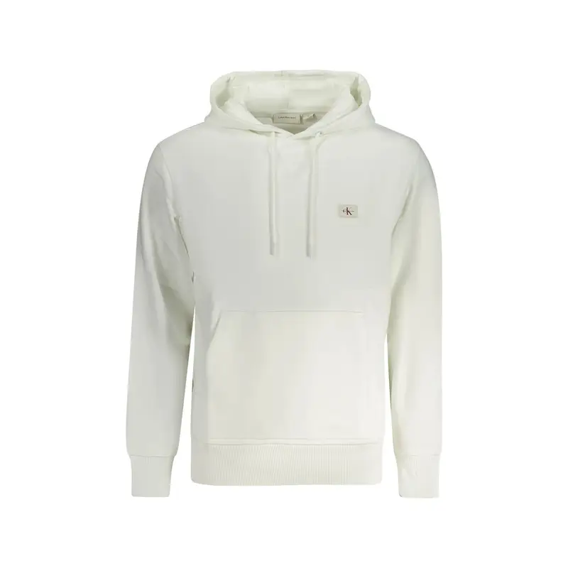 Calvin Klein Felpa Uomo Bianca con Cappuccio e Logo