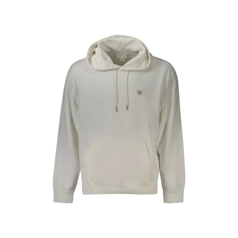 Calvin Klein Maglia Uomo Bianca con Cappuccio e Logo