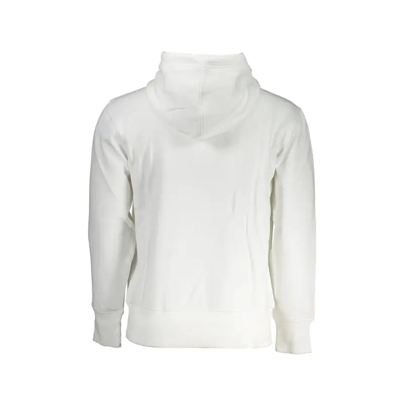 Felpa Maniche Lunghe Uomo Bianca Ricamo Bianco miniatura 2