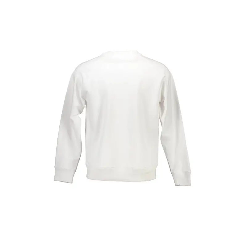 Felpa Maniche Lunghe Uomo Bianca Stampa Bianco miniatura 2