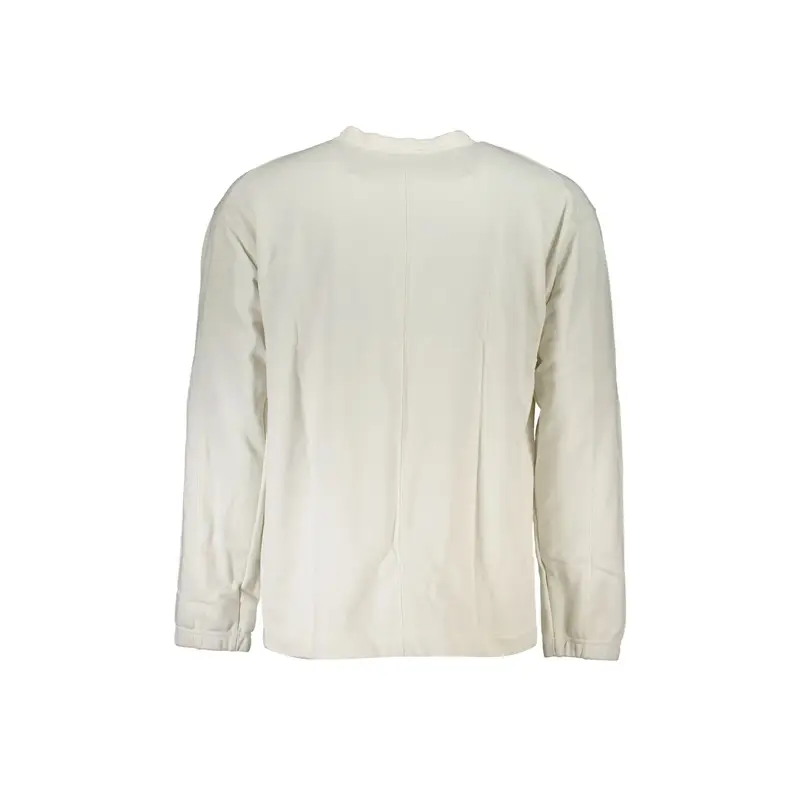 Felpa Maniche Lunghe Uomo Bianca Stampa Logo Bianco miniatura 2