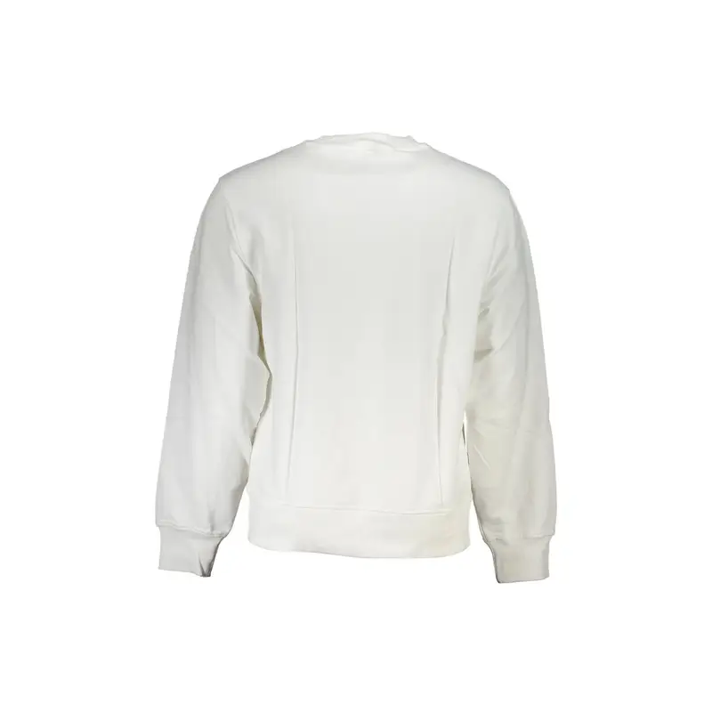 Calvin Klein Felpa Maniche Lunghe Uomo Bianca con Logo miniatura 2