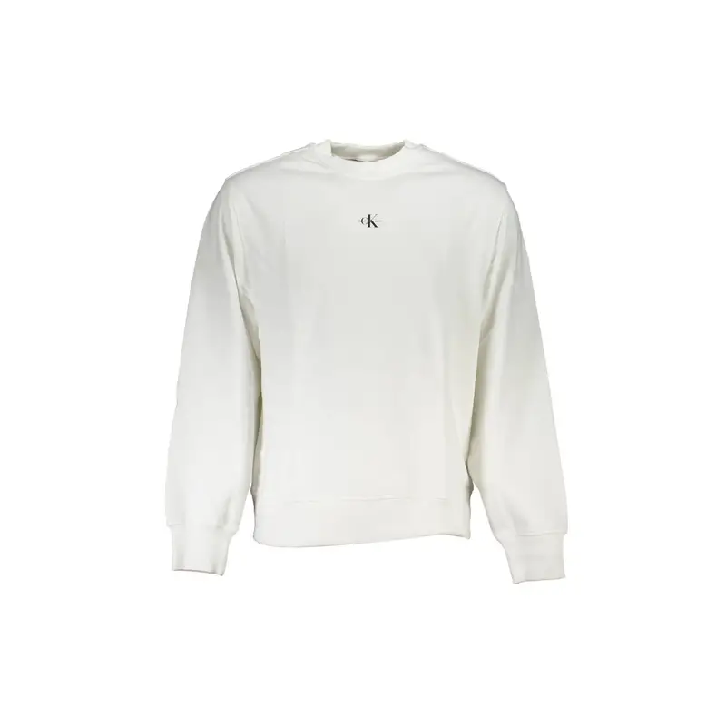 Calvin Klein Felpa Maniche Lunghe Uomo Bianca con Logo