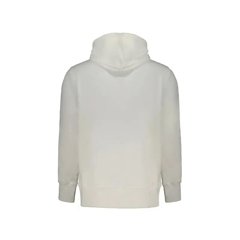 Felpa Maniche Lunghe Uomo Bianca Stampa Logo Bianco miniatura 2