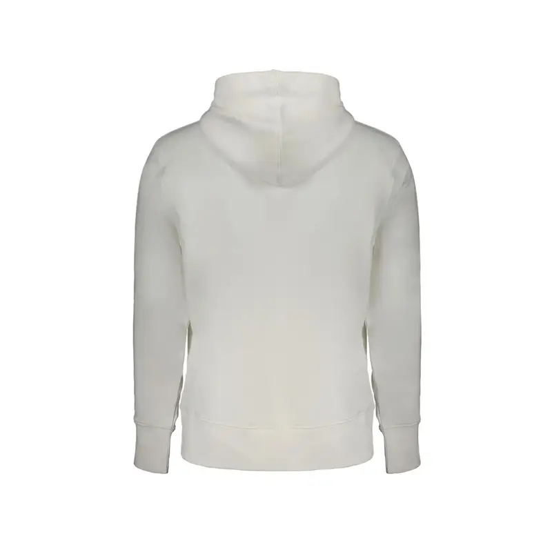 Felpa Maniche Lunghe Uomo Bianca Stampa Logo Bianco miniatura 2