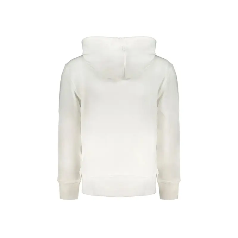 Felpa Maniche Lunghe Uomo Bianca Zip Bianco miniatura 2