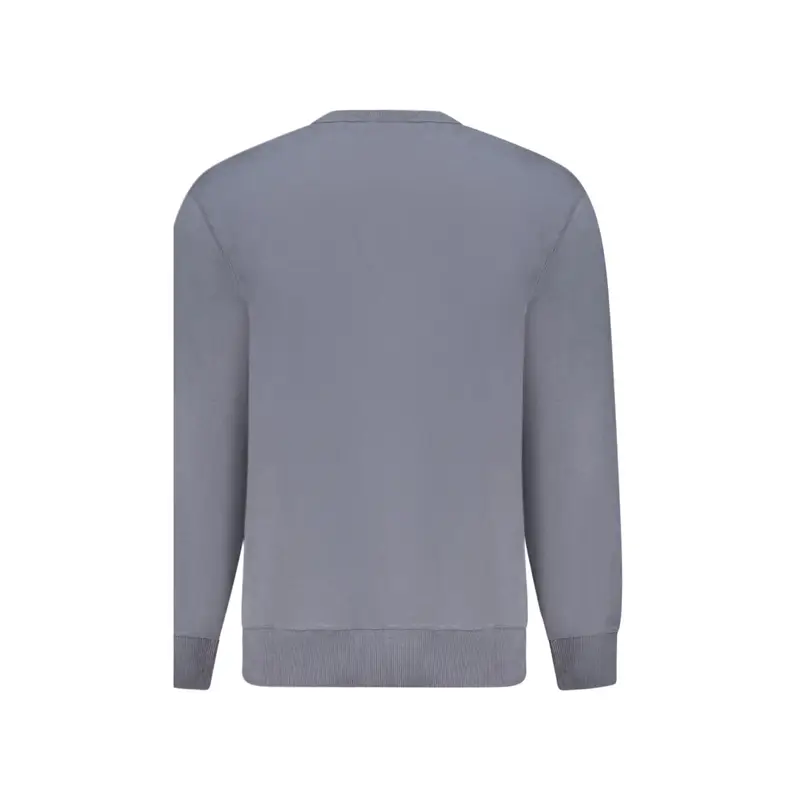 Calvin Klein Maglia Maniche Lunghe Uomo Blu in Cotone con Logo miniatura 2