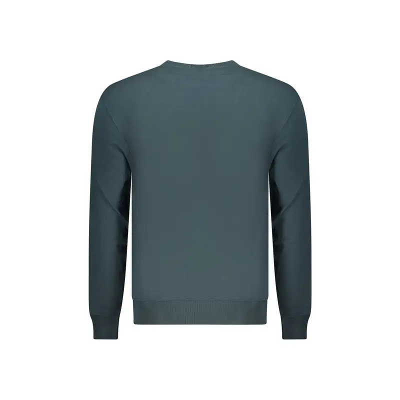 Felpa Maniche Lunghe Uomo Blu Ricamo miniatura 2