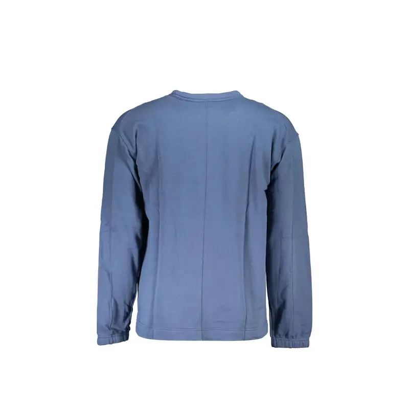 Felpa Maniche Lunghe Uomo Blu Stampa miniatura 2