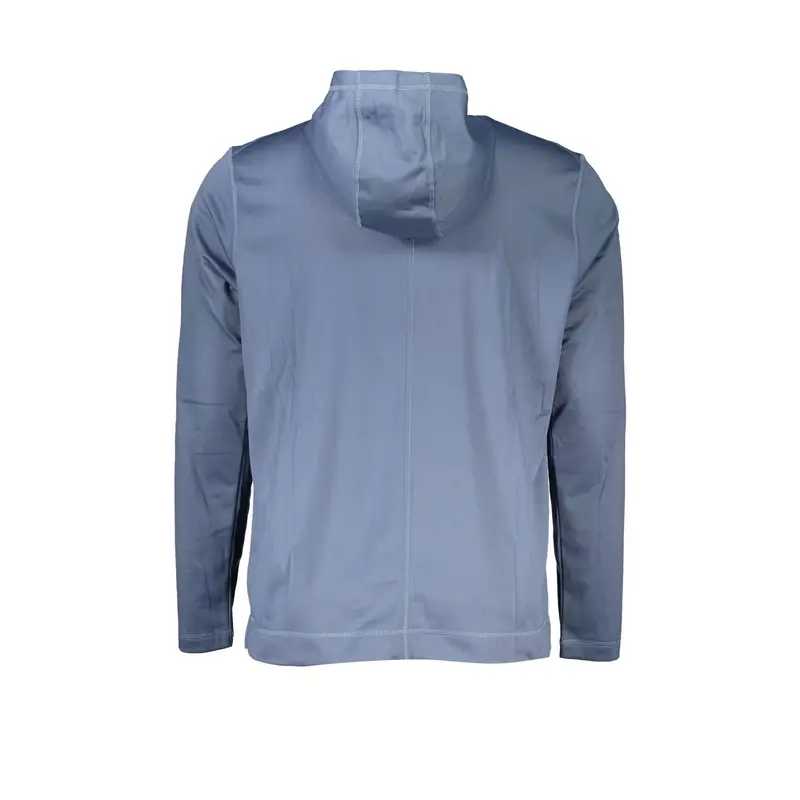 Felpa Maniche Lunghe Uomo Blu Stampa miniatura 2