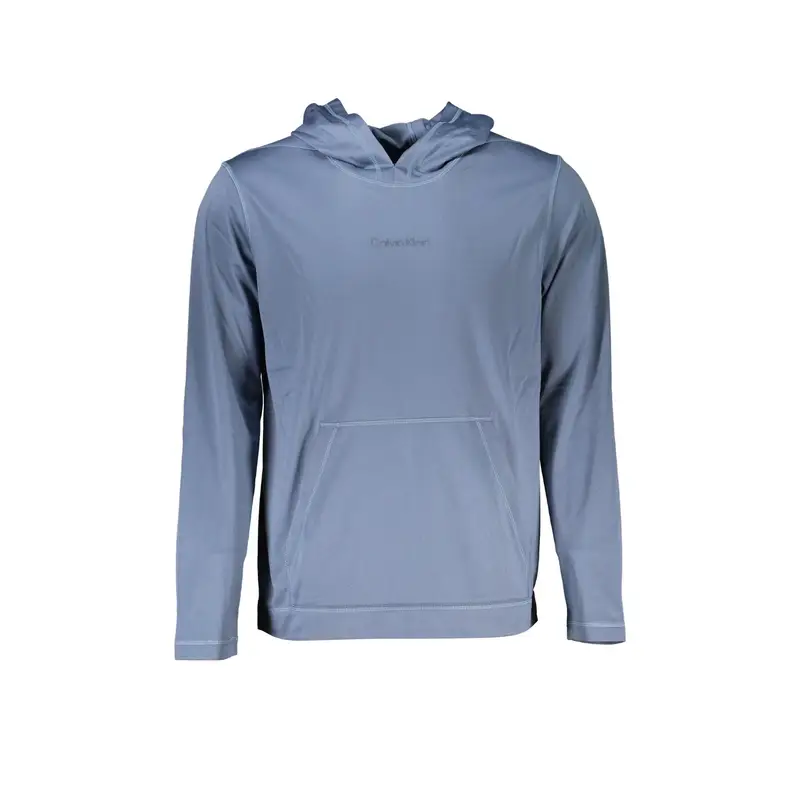 Felpa Maniche Lunghe Uomo Blu Stampa