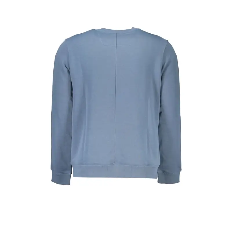 Felpa Maniche Lunghe Uomo Blu Stampa Logo miniatura 2