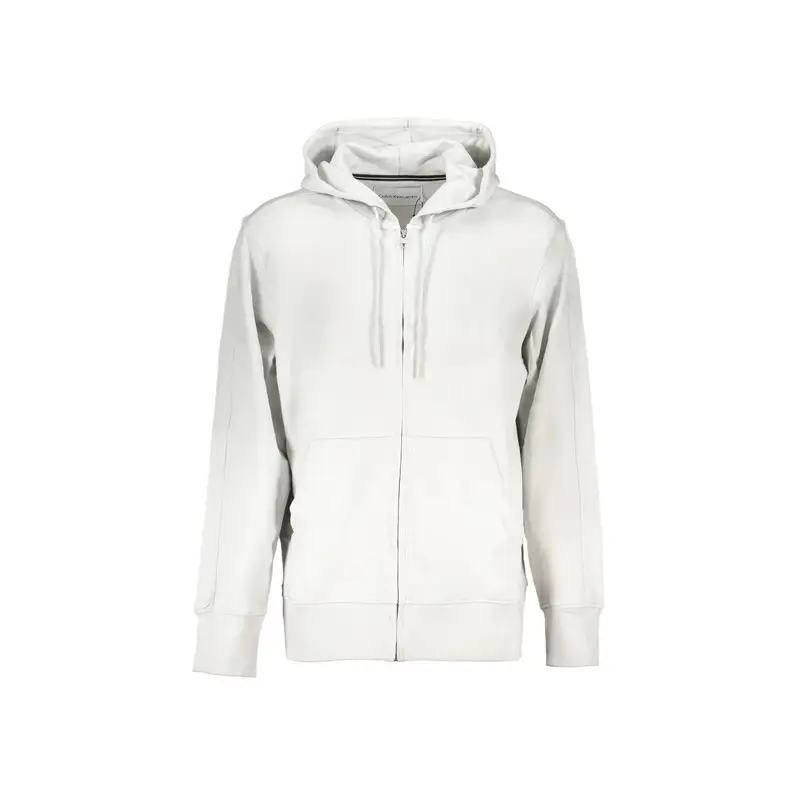 Felpa Maniche Lunghe Uomo Grigia con Zip Grigio