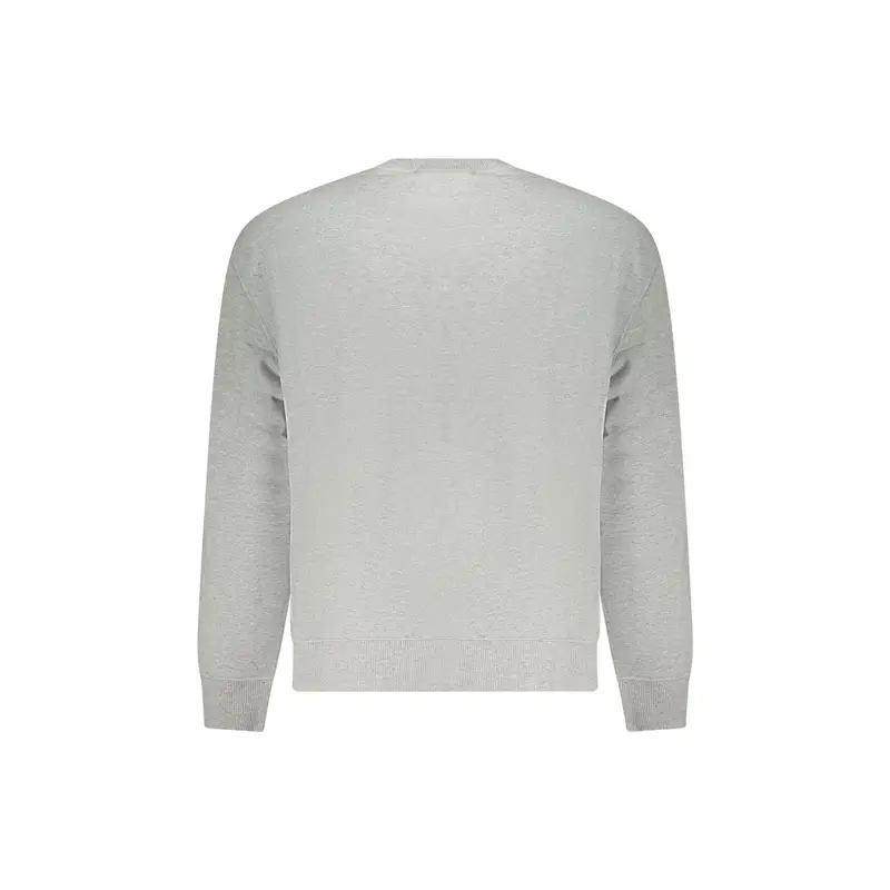 Felpa Maniche Lunghe Uomo Grigia Stampa Grigio miniatura 2