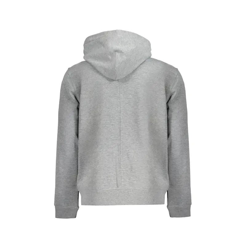 Calvin Klein Felpa Maniche Lunghe Uomo Grigia con Stampa Logo miniatura 2
