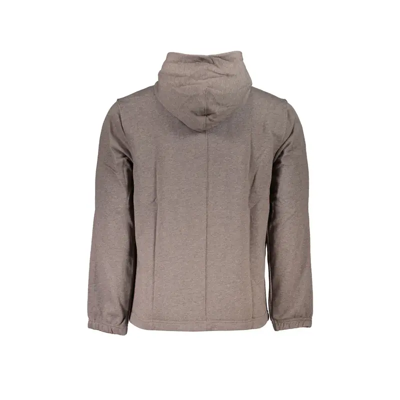 Felpa Maniche Lunghe Uomo Marrone Stampa Logo miniatura 2