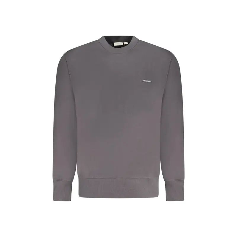 Calvin Klein Felpa Uomo Maniche Lunghe Nera con Logo