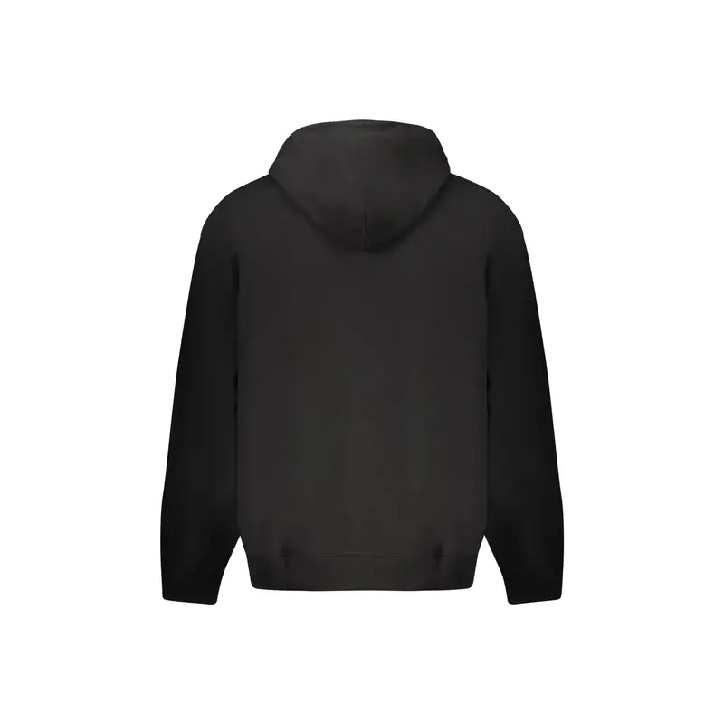 Felpa Maniche Lunghe Uomo Nera Logo Nero miniatura 2