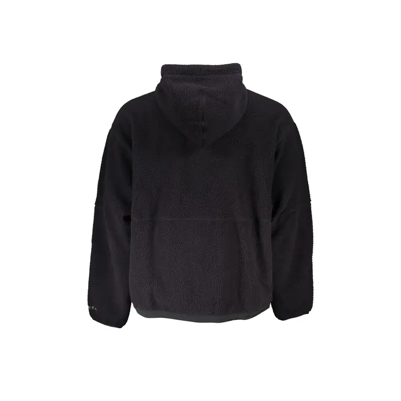 Felpa Maniche Lunghe Uomo Nera Ricamo Nero miniatura 2