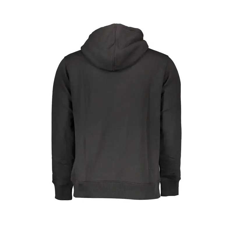 Felpa Maniche Lunghe Uomo Nera Ricamo Nero miniatura 2