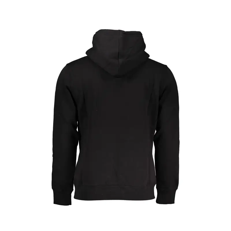 Felpa Maniche Lunghe Uomo Nera Stampa/Logo Nero miniatura 2