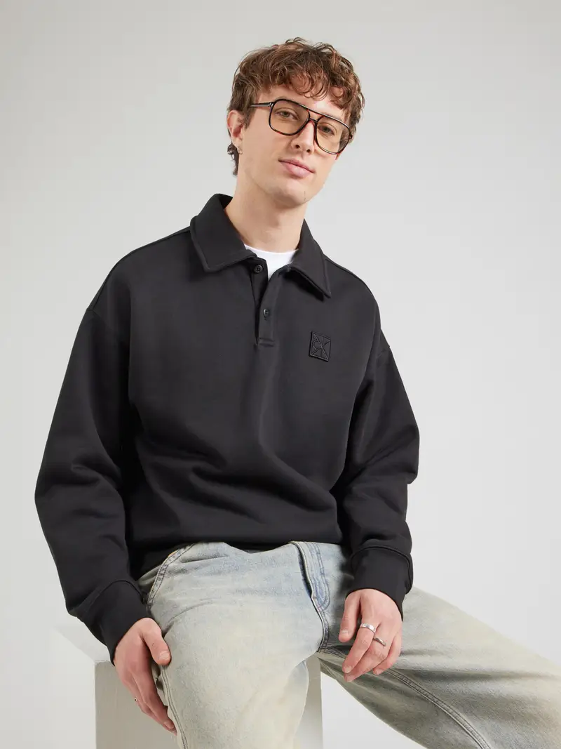 Calvin Klein Maglia Uomo Nero miniatura 2