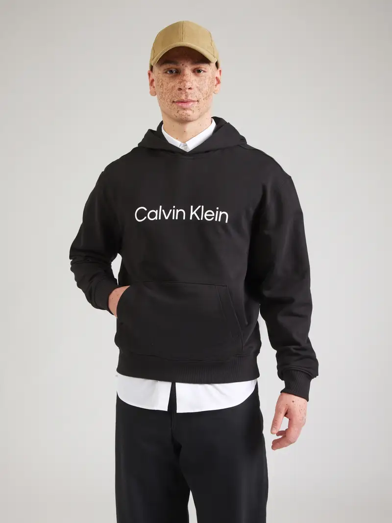 Calvin Klein Felpa nero / bianco miniatura 2