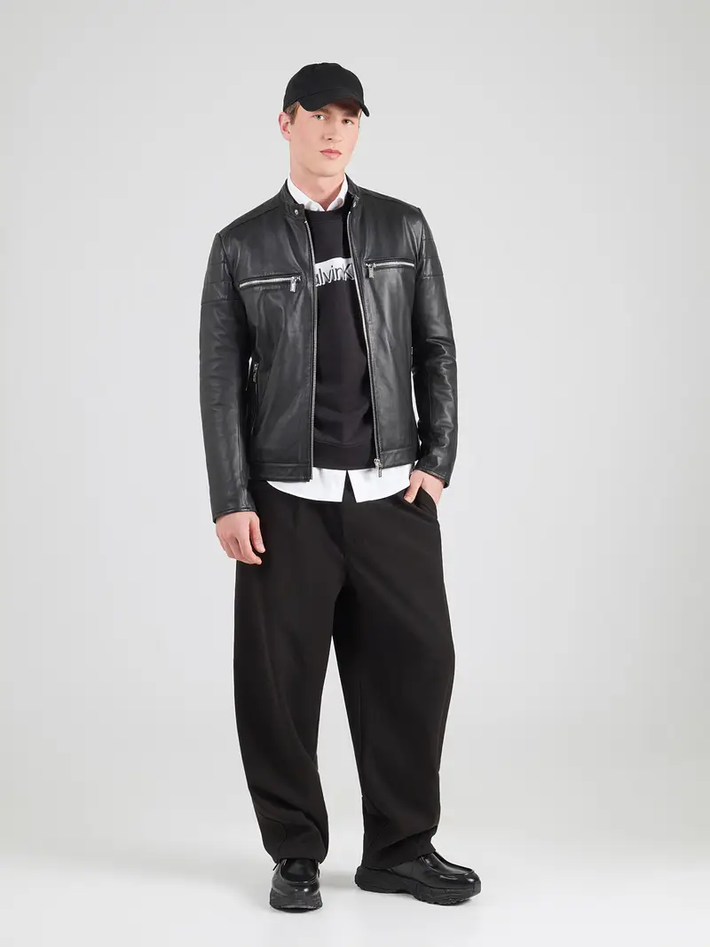 Felpa nero / bianco miniatura 2