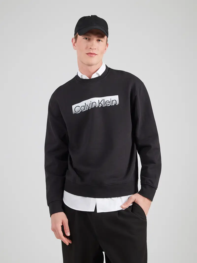 Felpa nero / bianco miniatura 3