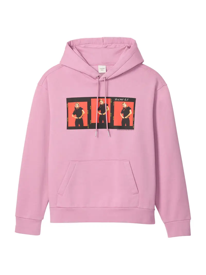 Felpa OUTTAKES rosa chiaro / rosso arancione / nero / bianco