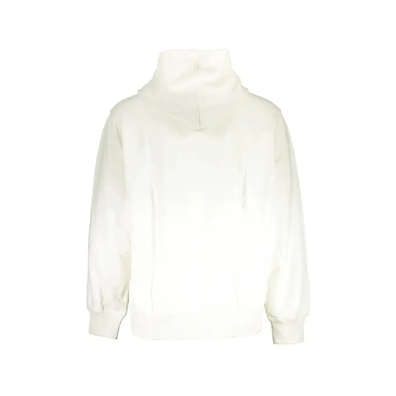 Felpa Uomo Bianca Cappuccio Tascone Stampa Logo Bianco miniatura 2