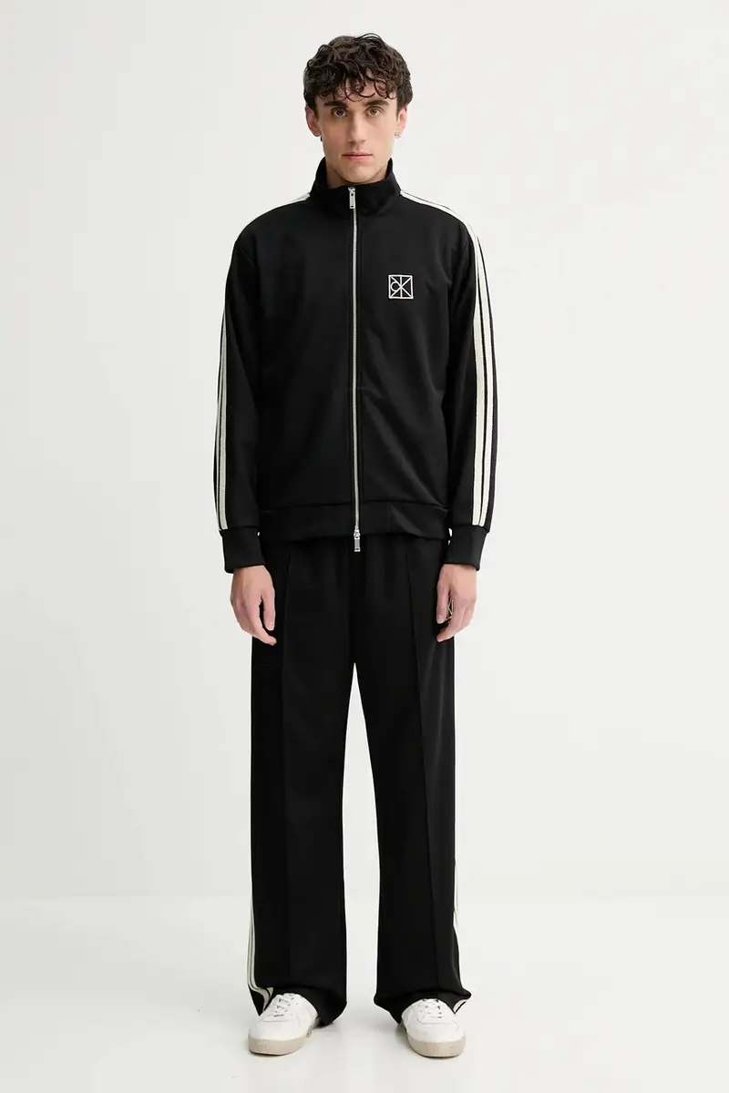 felpa uomo colore nero con applicazione LV04LD220G miniatura 2