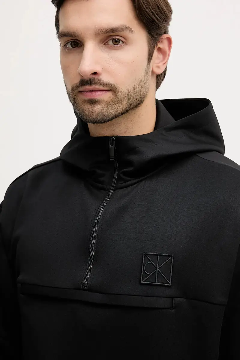 felpa uomo colore nero con cappuccio LV04RD212G miniatura 4