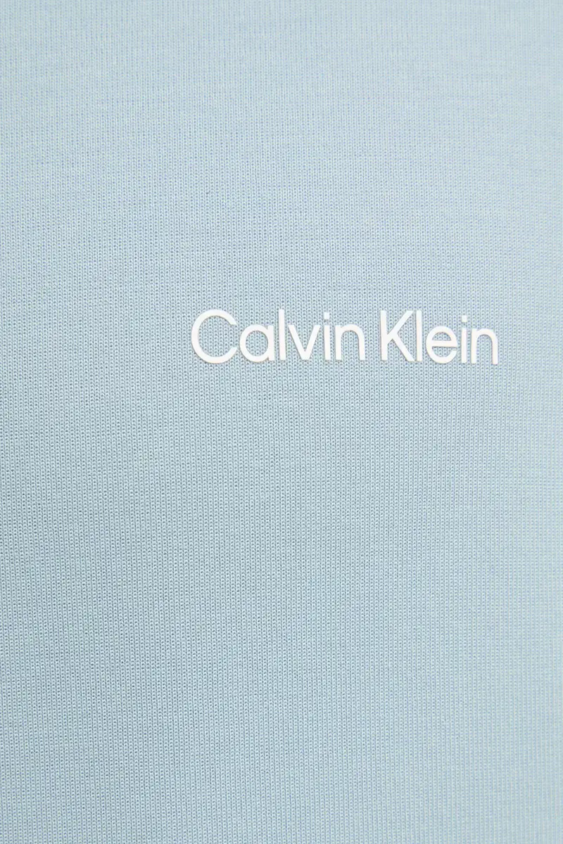 felpa uomo colore turchese con cappuccio K10K109927 miniatura 5